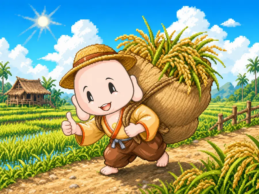笑袋のすがた